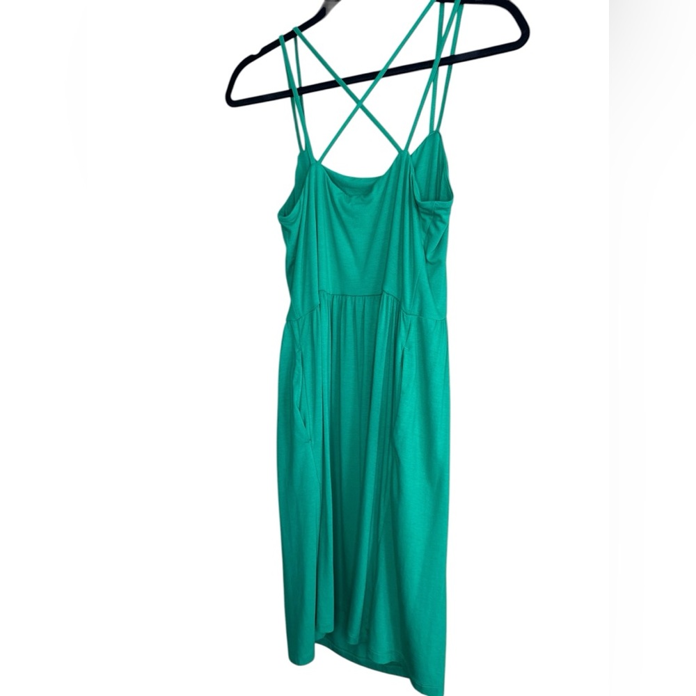 Old Navy Green Fit & Flare Cross-Back Mini Cami Dress - Picture 3 of 7